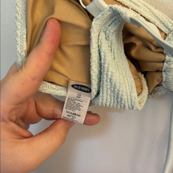 Light Blue Ruched Bikini Top - Picture 3 of 3